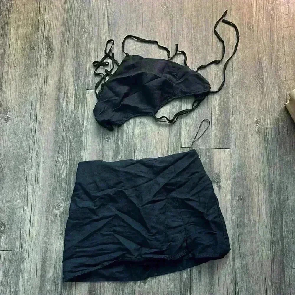 Crescent "Aries Two Piece Halter & Skirt Set